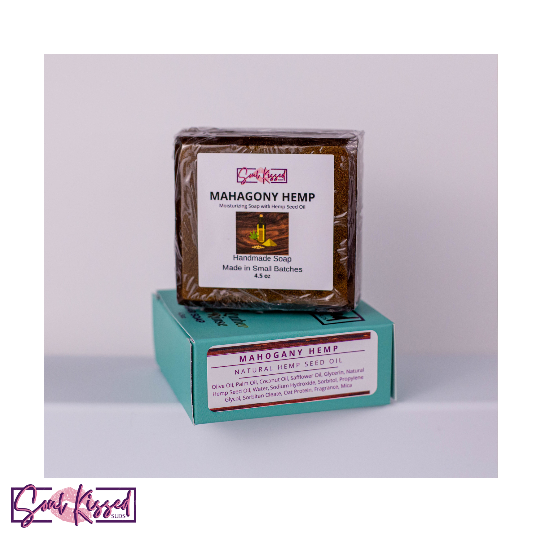 Mahogany Hemp Bar Soap