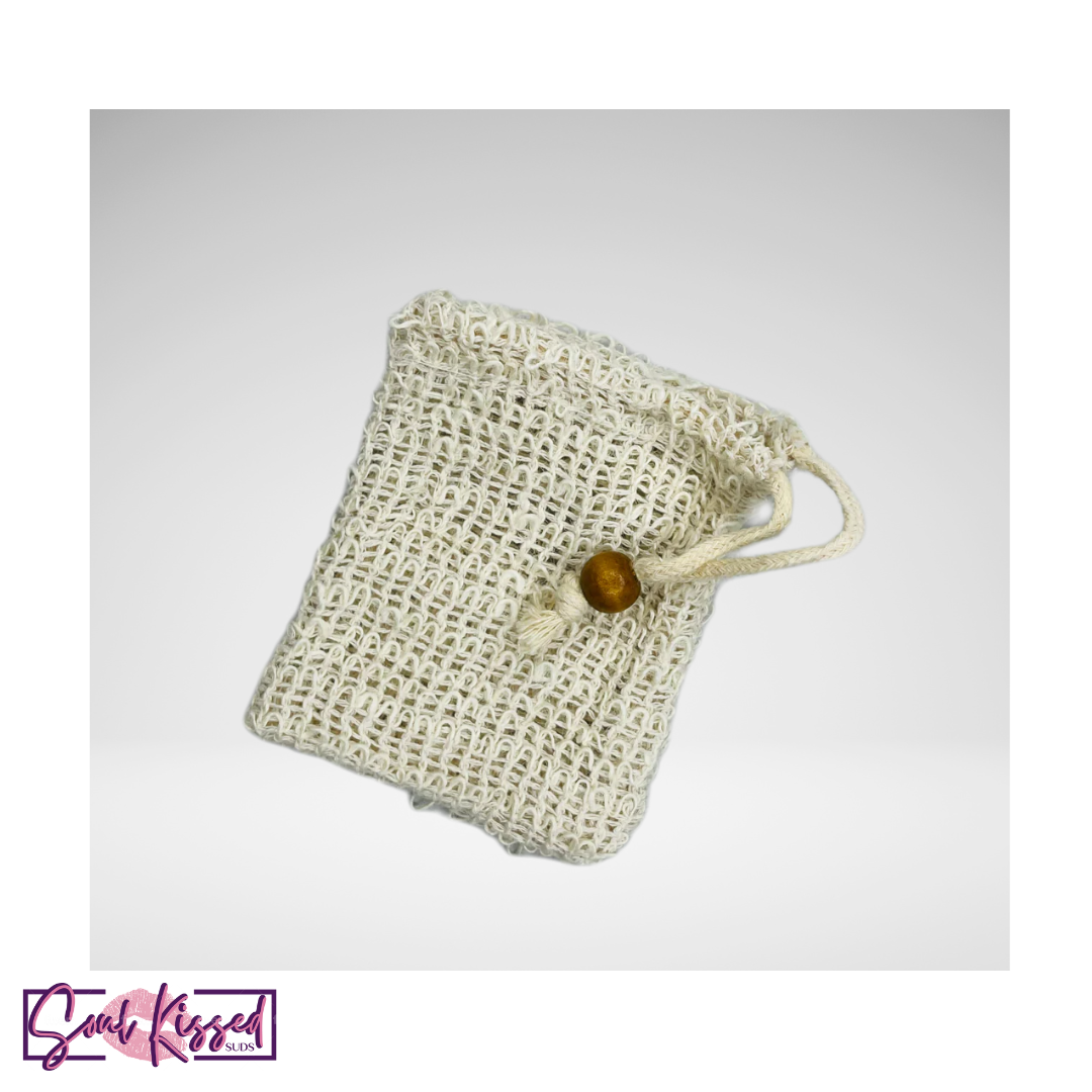 Natural Sisal Lather Bag- Exfoliating Soap Pouch