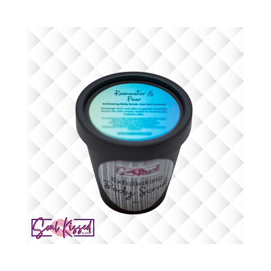 Rainwater Pear Exfoliating  Body Scrub- Sea Salt Formula