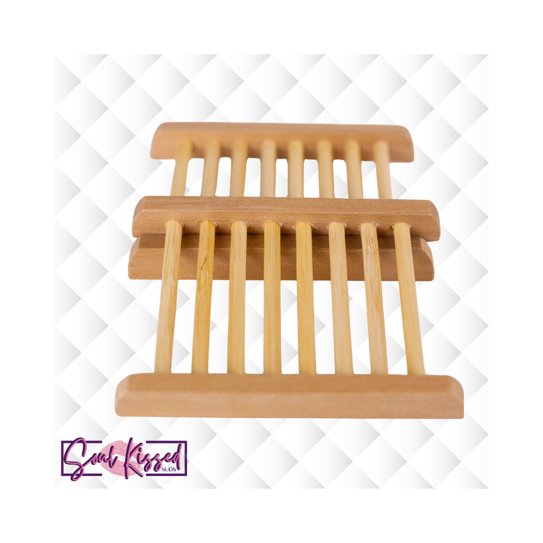 Wooden Soap Dish- Slatted Soap Saver