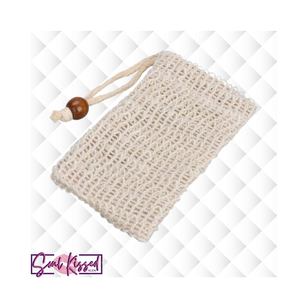 Natural Sisal Lather Bag- Exfoliating Soap Pouch