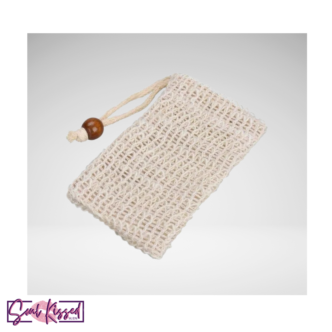 Natural Sisal Lather Bag- Exfoliating Soap Pouch